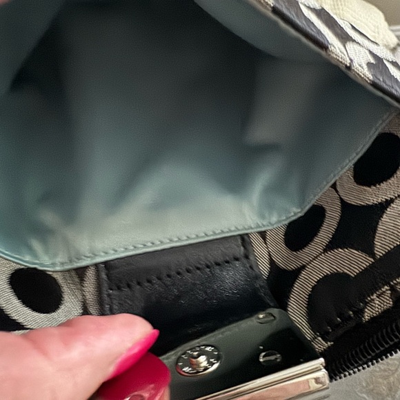 Coach Signature Black and Gray Crossbody Bag - Picture 5 of 6